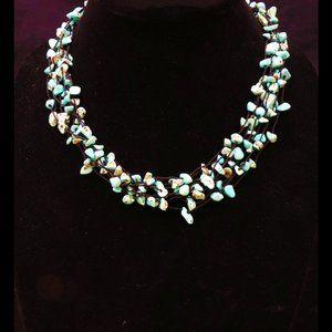 Multi Strand Turquoise Choker